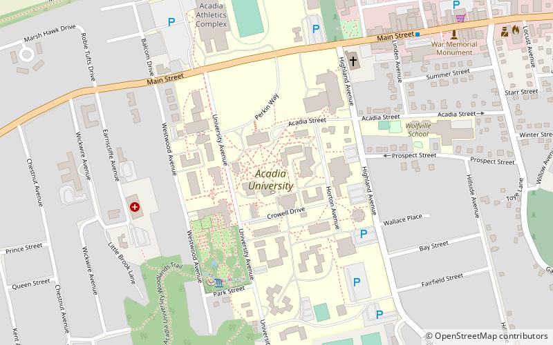 Andrew H. McCain Arena location map