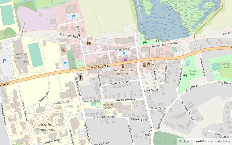 Uniwersytet Acadia location map