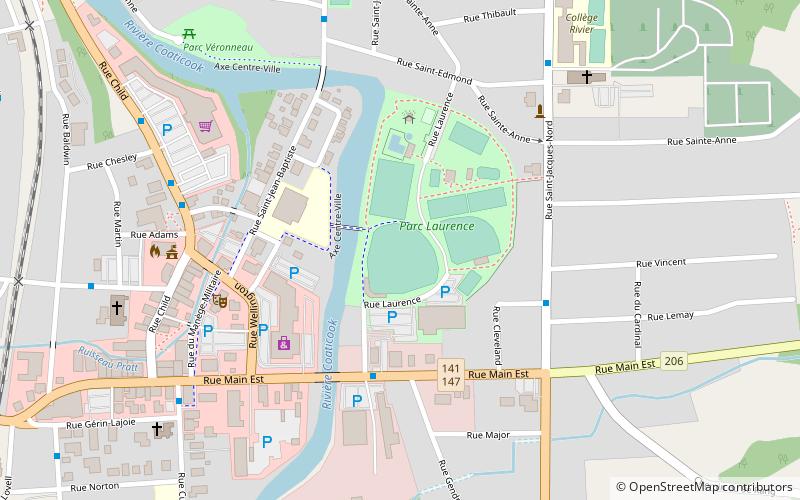 julien morin stadium coaticook location map