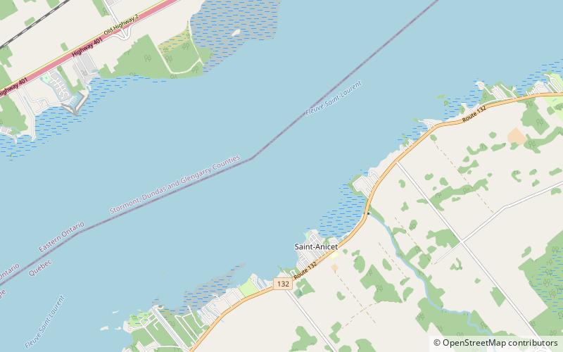 Lac Saint-François location map