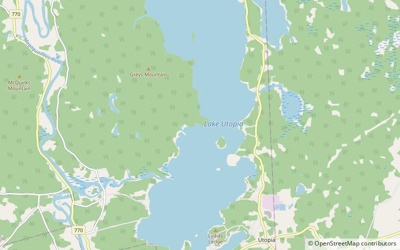 Lake Utopia location map