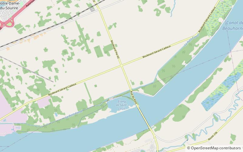 Beauharnois Canal location map
