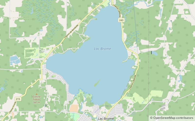 Brome Lake location map