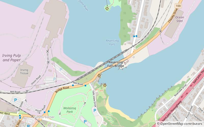 Reversing Falls Railway Bridge location map