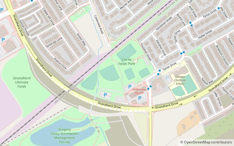 Clarke Fields Park location map