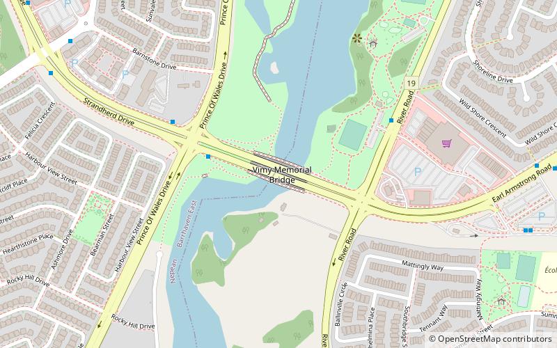 Vimy Memorial Bridge location map