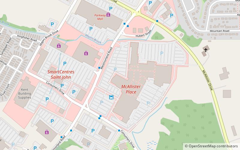 east saint john shopping district location map