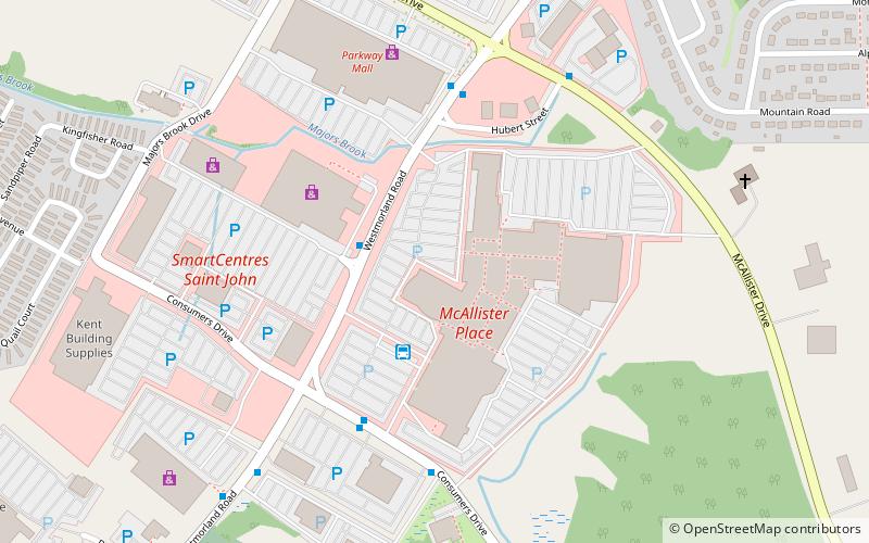 East Saint John Shopping District location map