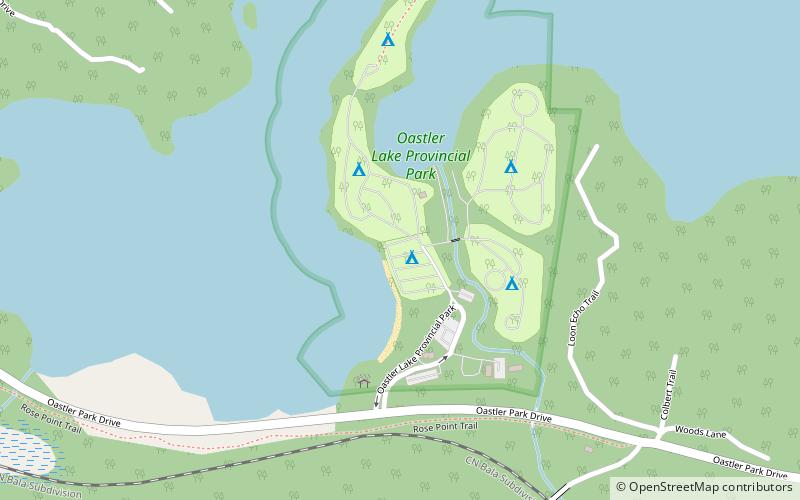 Oastler Lake Provincial Park location map