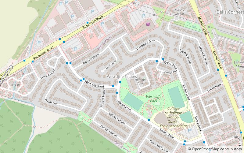 westcliffe estates ottawa location map