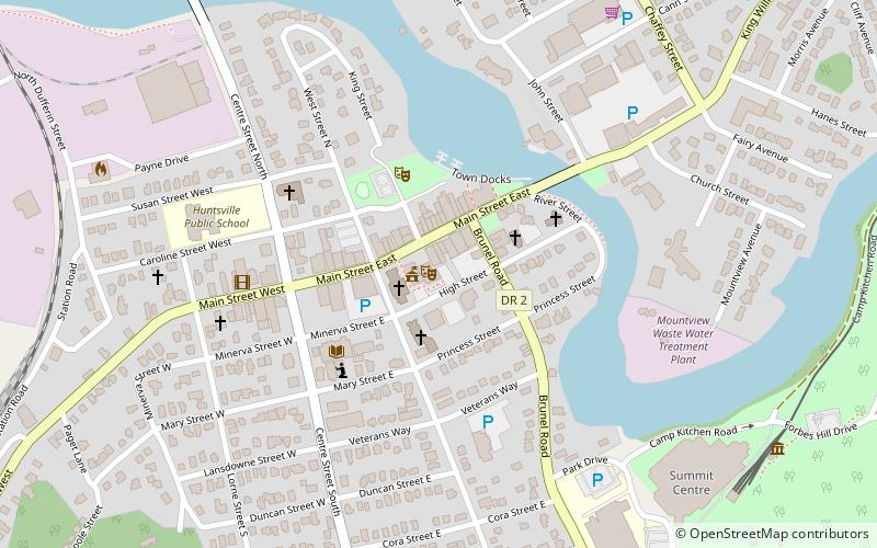 Town of Huntsville location map