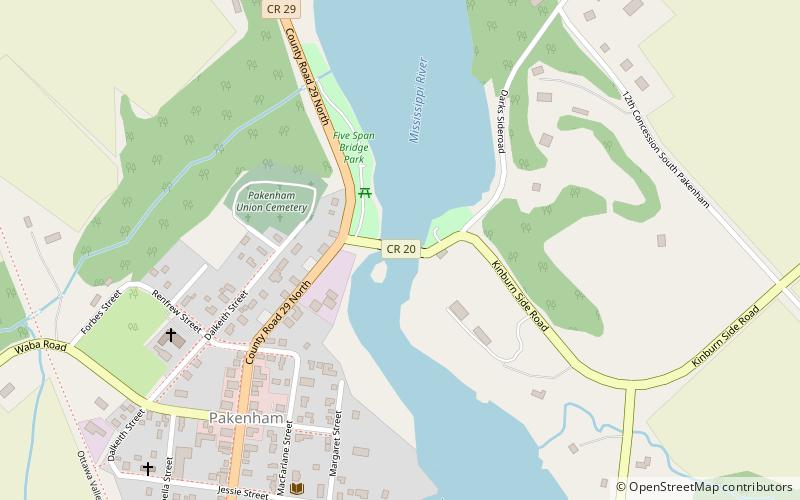 Pakenham Bridge location map
