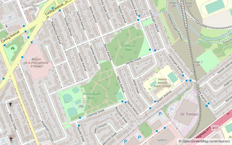 queensway terrace north ottawa location map