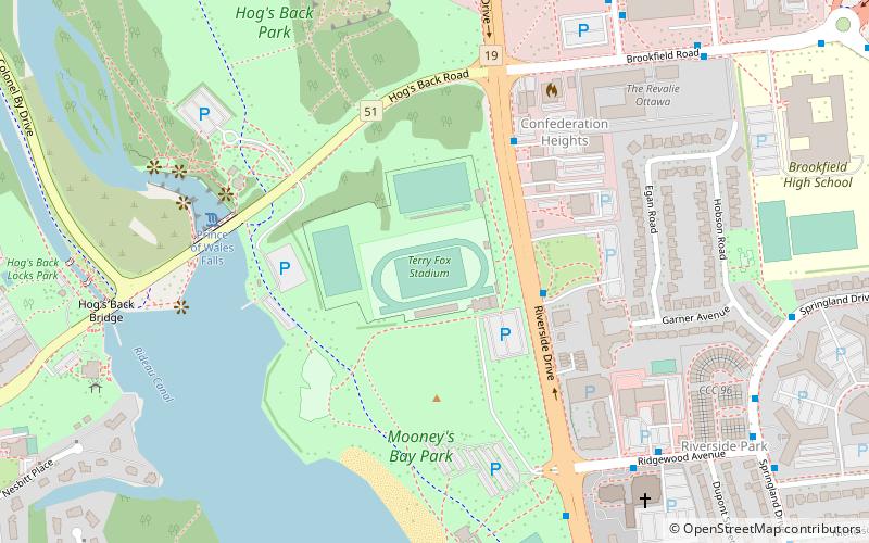 Terry Fox Stadium location map
