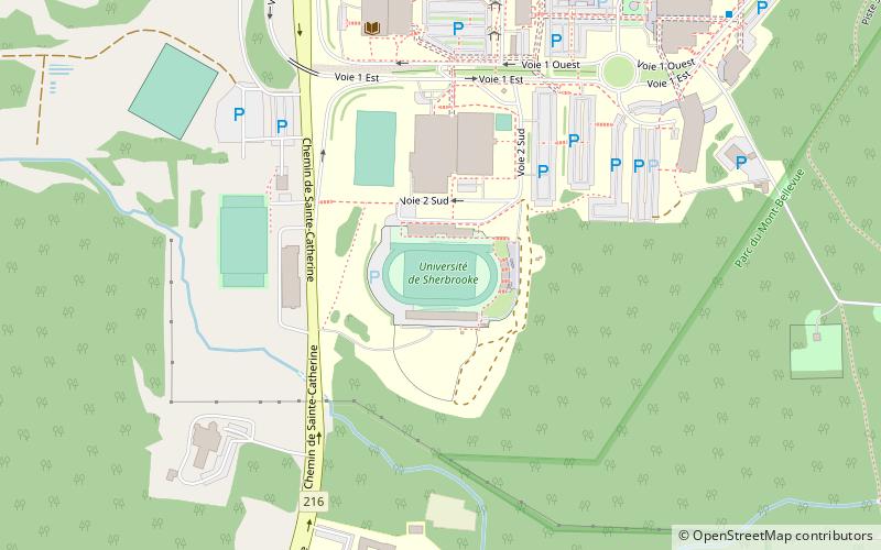 Université de Sherbrooke Stadium location map