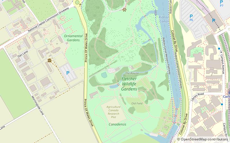 fletcher wildlife gardens ottawa location map