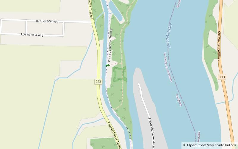 Fort Sainte Thérèse location map