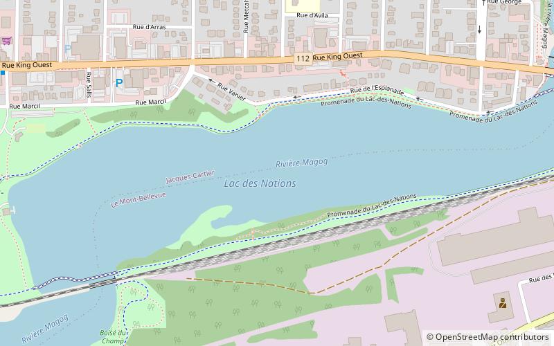 Lac des Nations location map