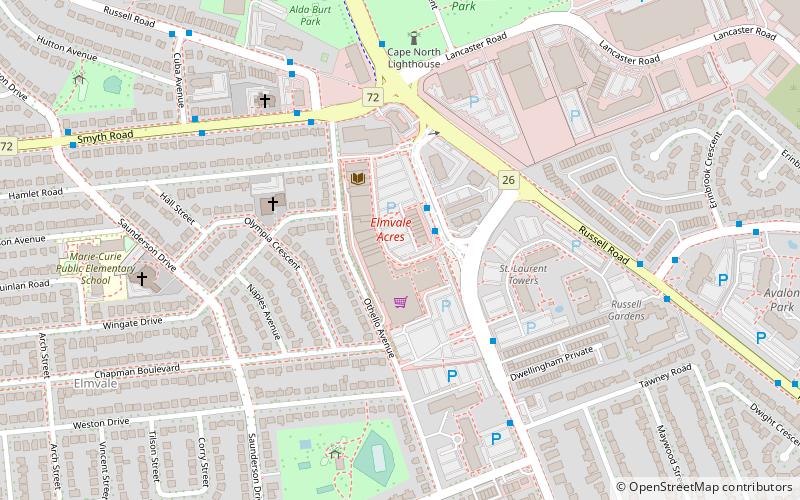 Elmvale Acres Shopping Centre location map