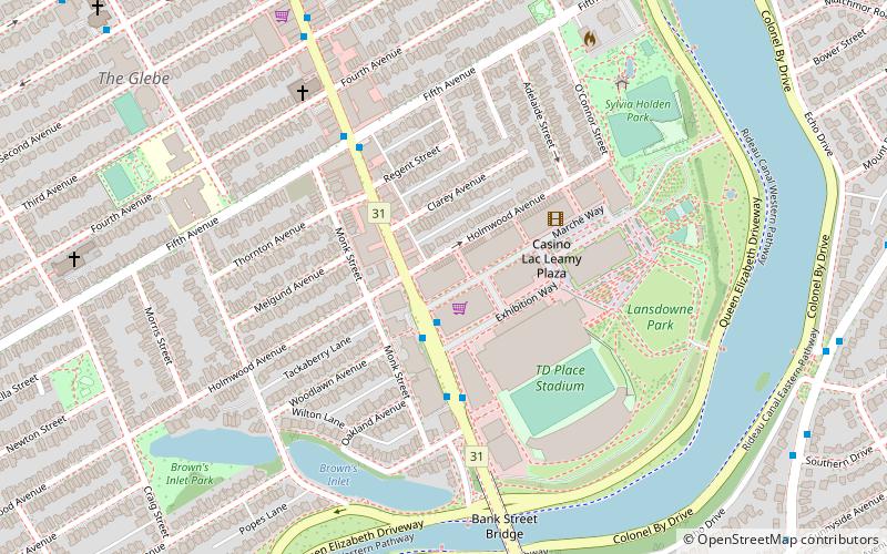 Lansdowne Park location map