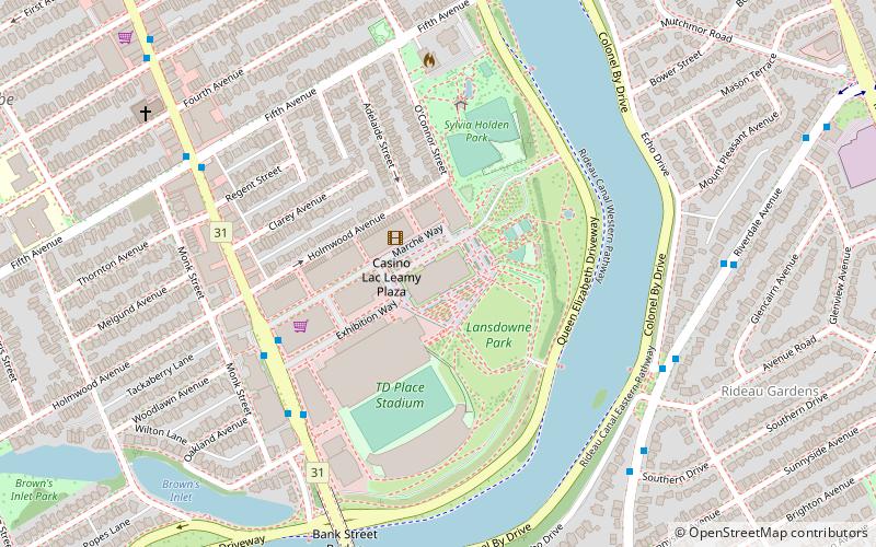 Aberdeen-Pavillon location map