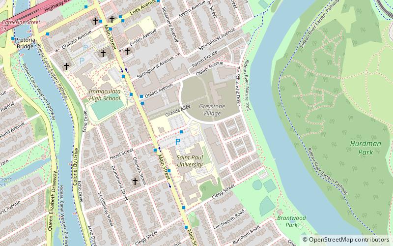 Saint Paul University location map