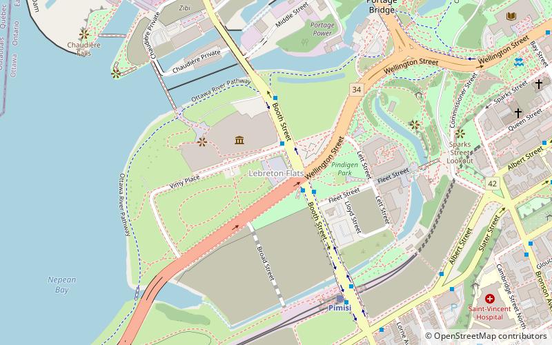 LeBreton Flats location map