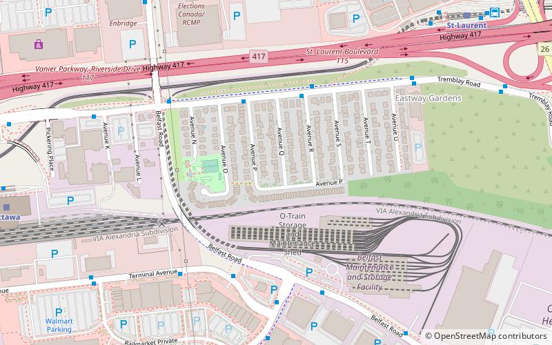 eastway gardens ottawa location map