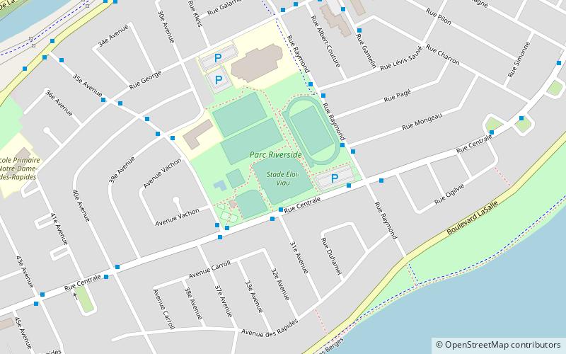 riverside park montreal location map