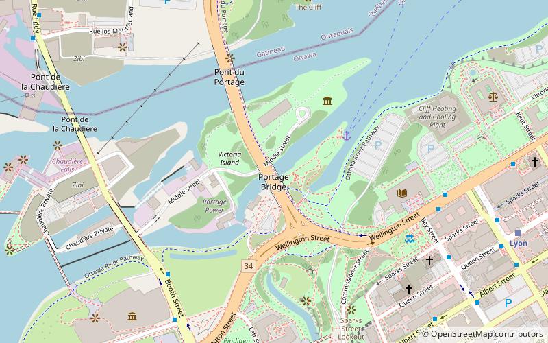 Portage Bridge location map