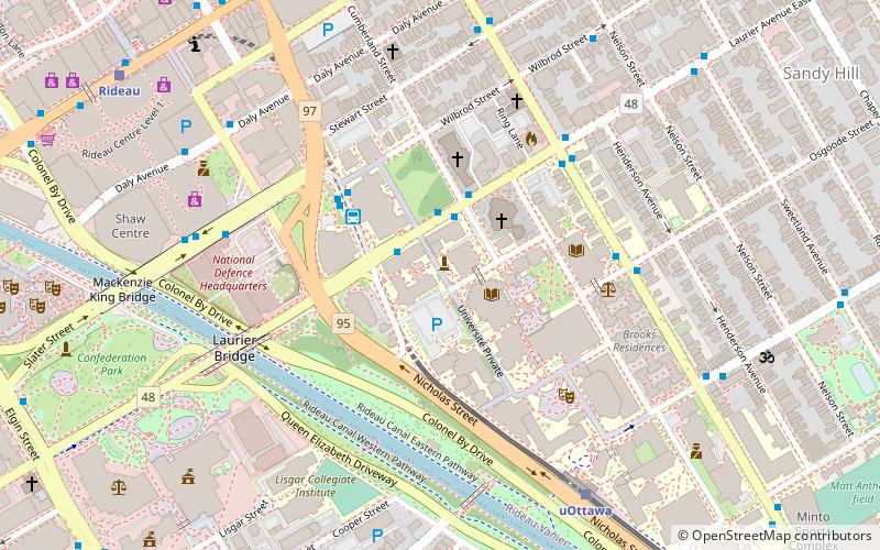 Universidad de Ottawa location map