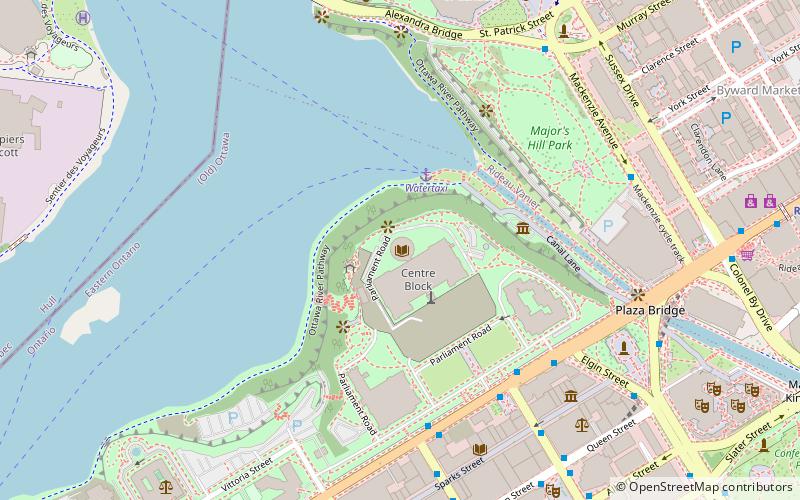 Parlamentsbibliothek location map