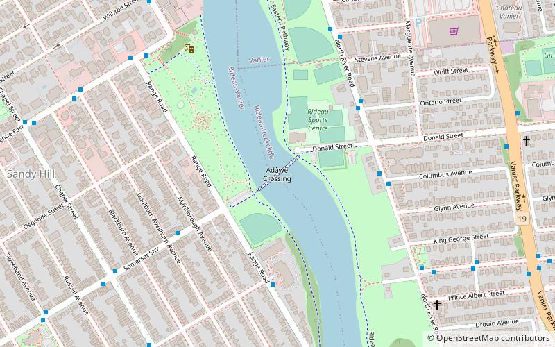 Adàwe Crossing location map