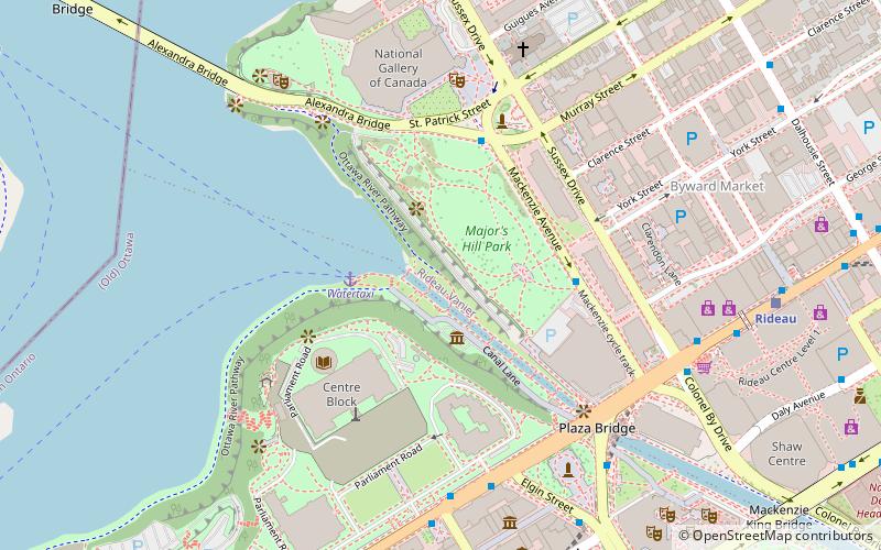 Rideau Canal Celtic Cross location map
