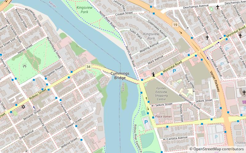 Cummings Bridge location map