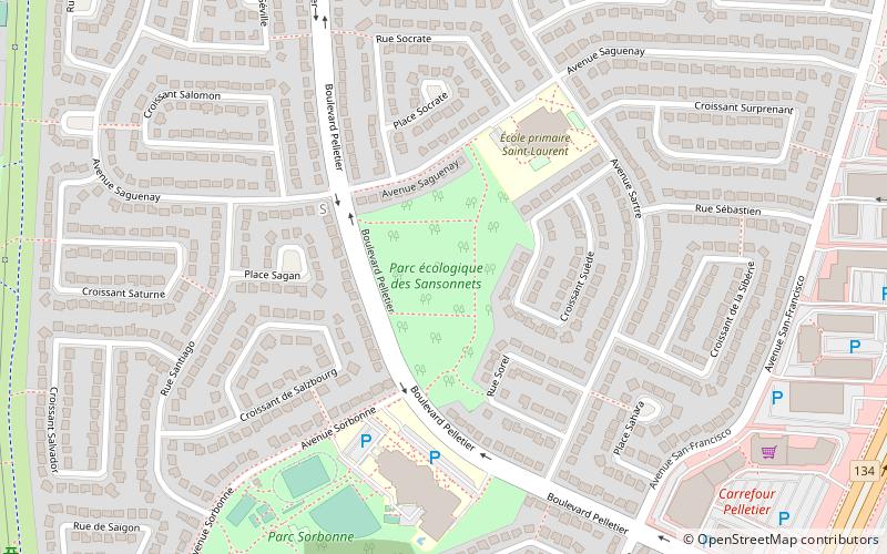 Parc écologique des Sansonnets location map