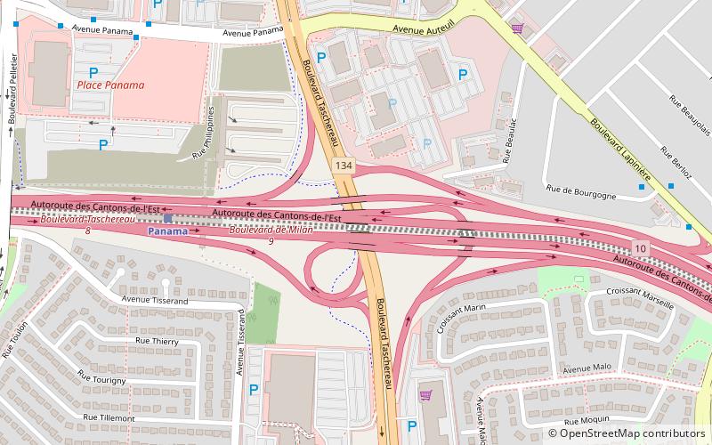 Boulevard Taschereau location map