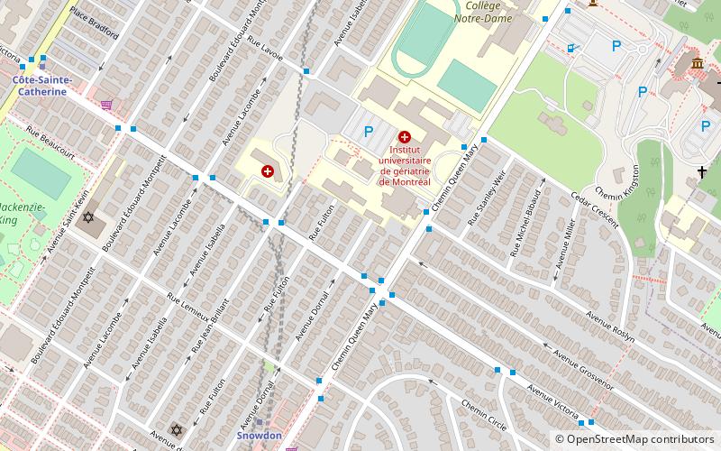 Chemin Queen-Mary location map