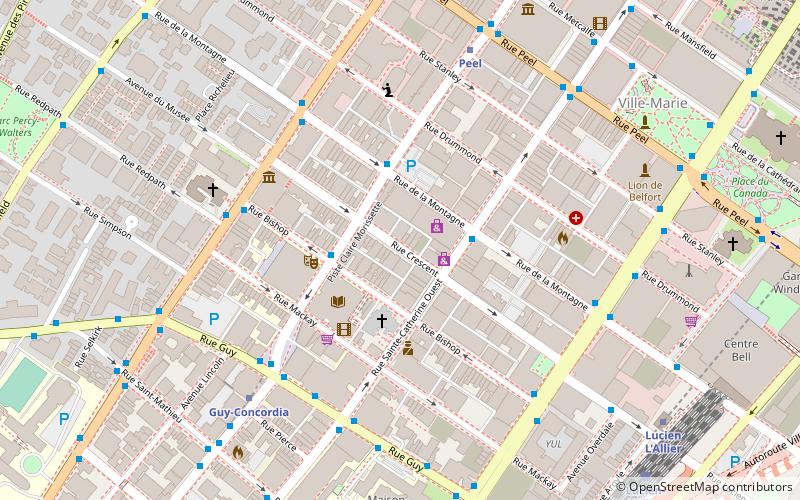 Rue Crescent location map