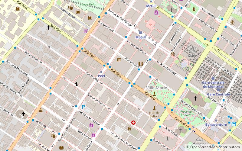 Peel Street location map