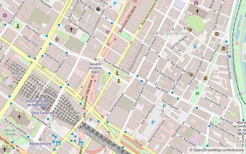 Quartier international de Montréal location map