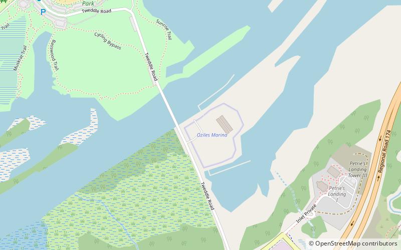 Oziles' Marina and Tackle shop location map