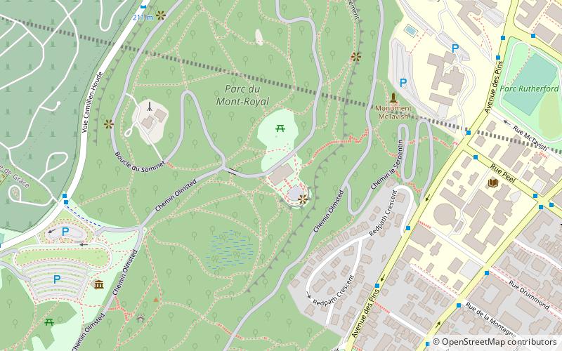 Chalet du Mont-Royal location map