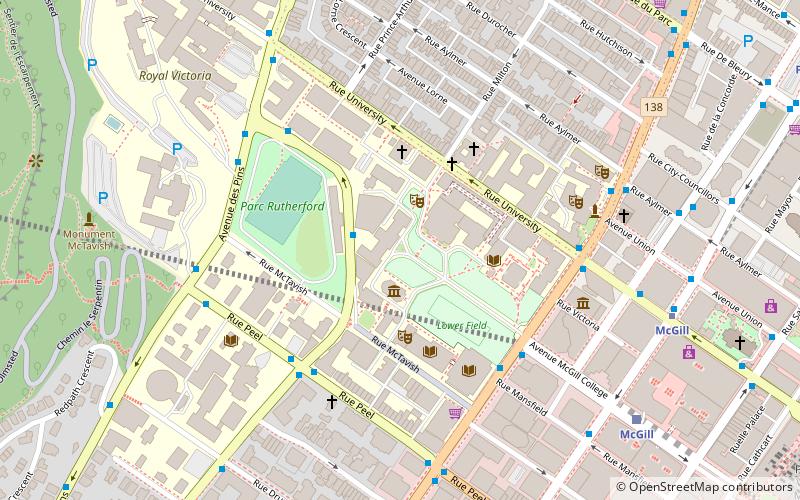 Archives de l'Université McGill location map