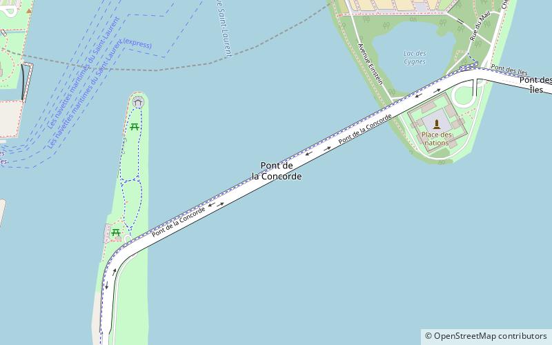 Pont de la Concorde location map