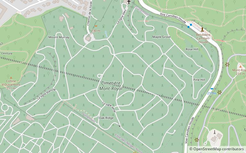 Cementerio Mount Royal location map