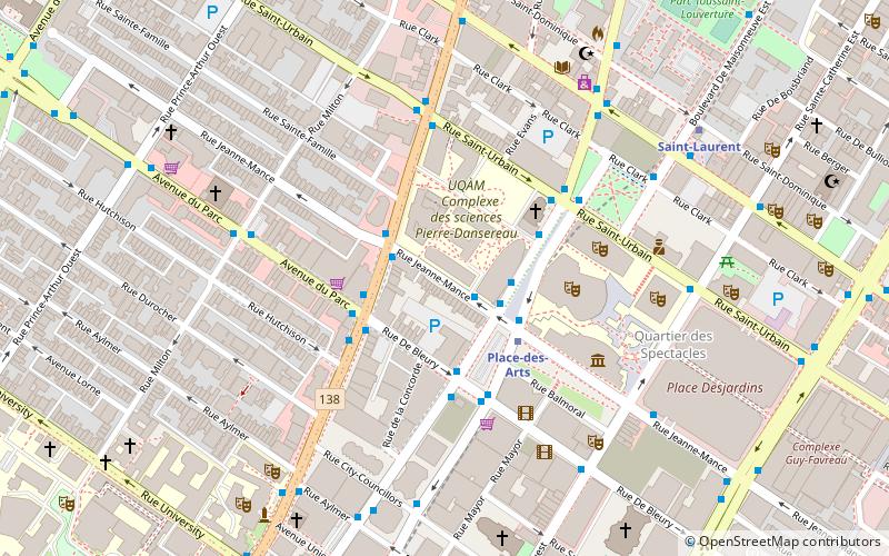 Rue Jeanne-Mance location map