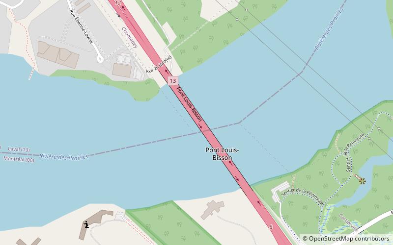 Louis Bisson Bridge location map