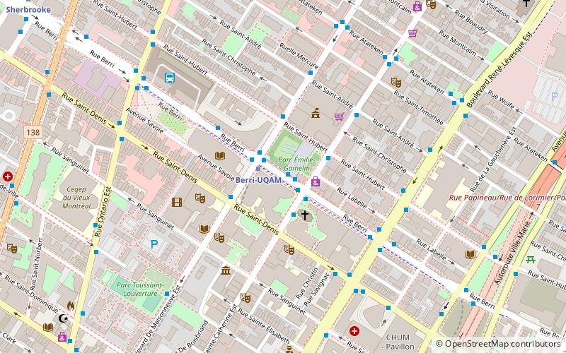 Rue Berri location map