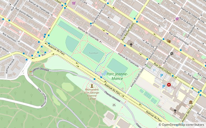 Parc Jeanne-Mance location map